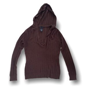 🪴 New York & Company Cable Knit Hooded Sweater